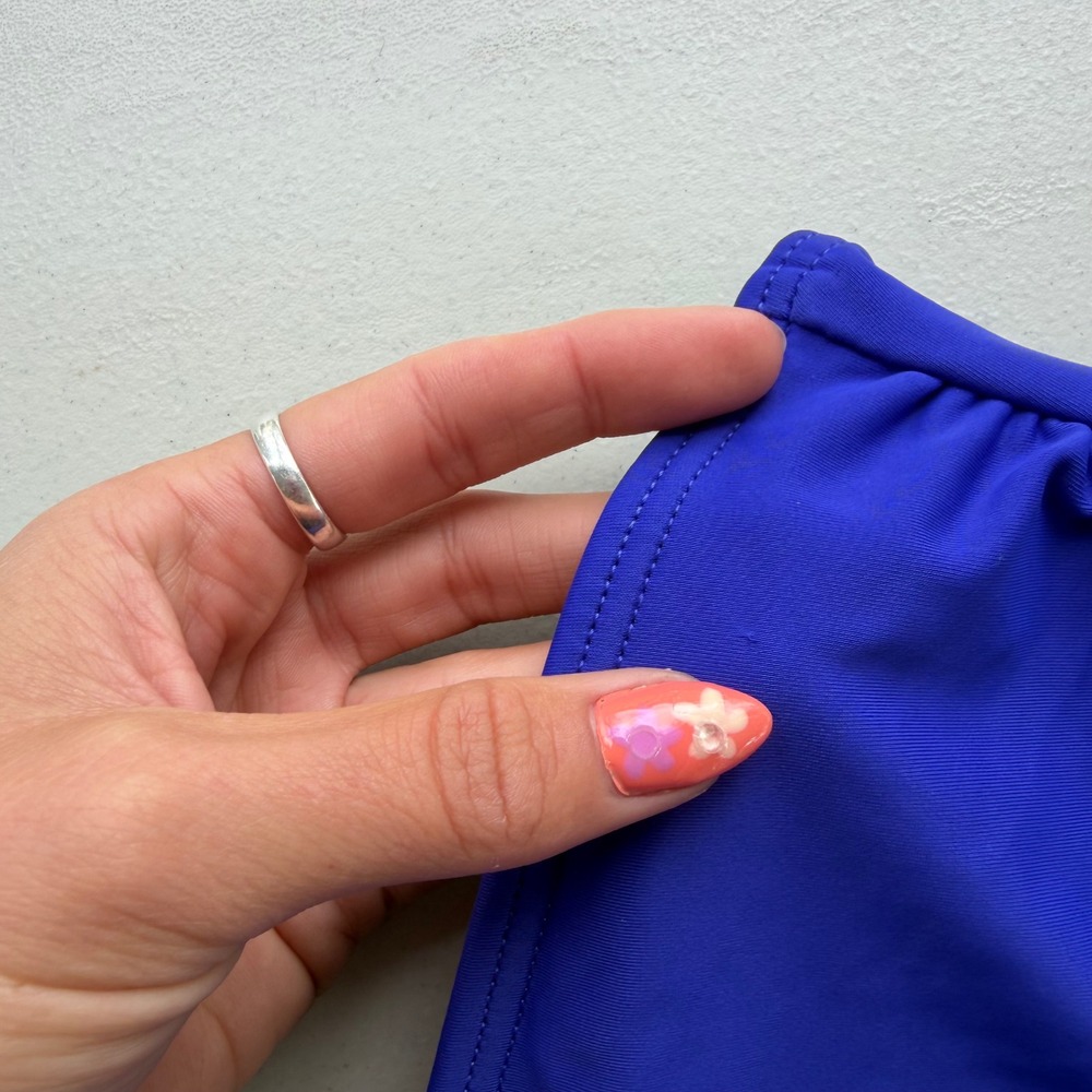 Venus 10 Royal Blue Deep V-Neck Flutter Kimono Sleeve Keeley, One Piece Swimsuit - Picture 12 of 14